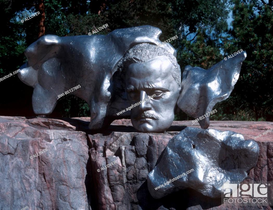 Stock Photo: sculpture, head of a man.