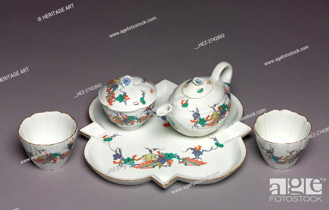 Stock Photo: Tea Service (Déjeuner), c. 1730. Creator: Chantilly Porcelain Factory (French).