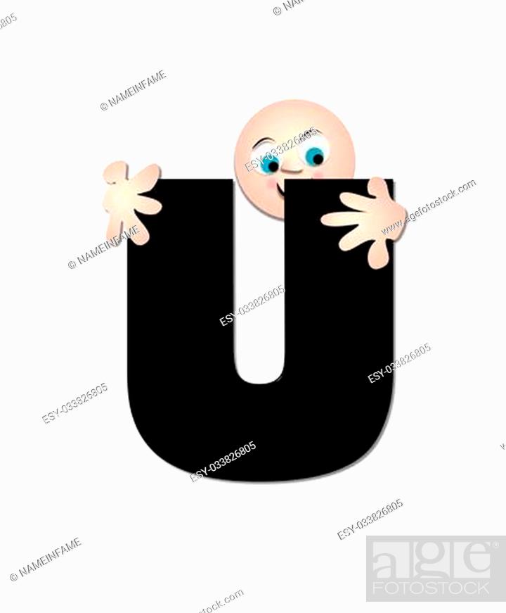 The letter U, in the alphabet set 