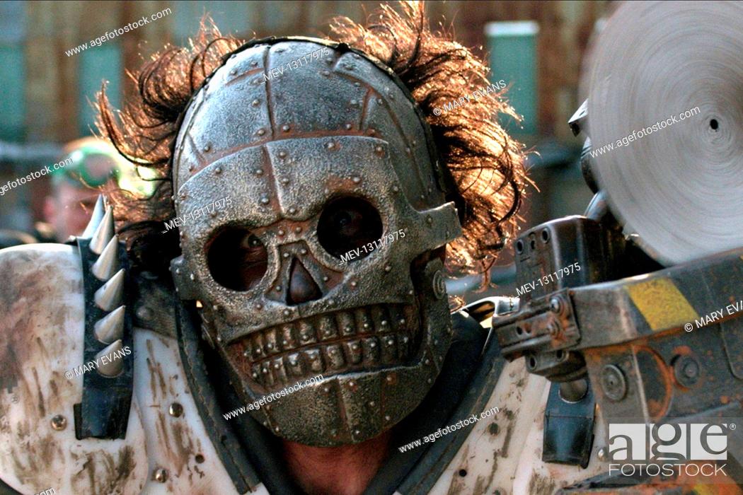 Stock Photo: Edwin Wright Characters: Skeletron Film: Turbo Kid (2015) Director: Francois Simard, Anouk Whissell 26 January 2015.