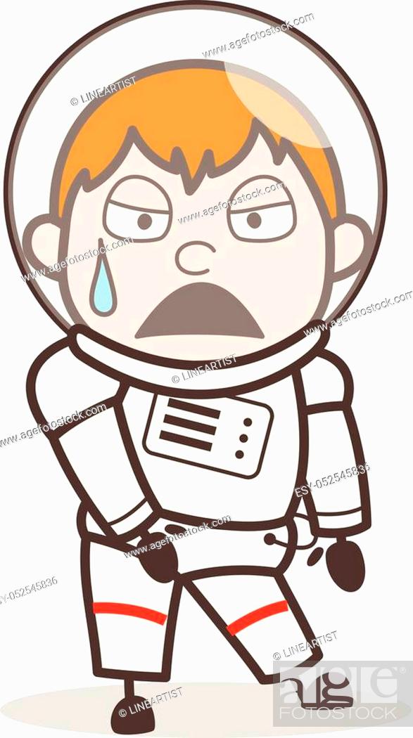Cartoon Tired Space Boy Face Expression Vector Illustration, Stock Vector,  Vector And Low Budget Royalty Free Image. Pic. ESY-052545836 | agefotostock