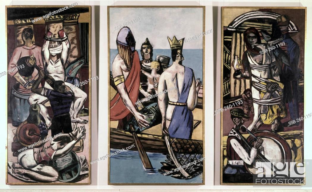 Stock Photo: Departure, 1932-33, Max Beckmann, oil on canvas, 1884-1950.