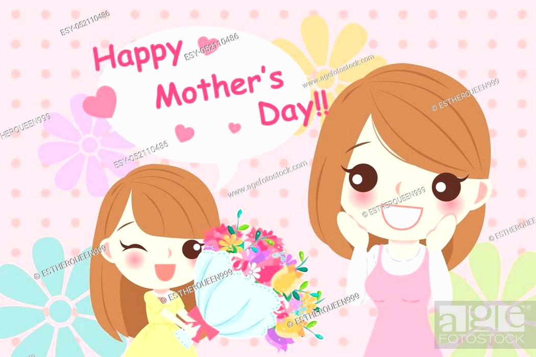 cute cartoon happy mother day for your concept, Stock Vector, Vector And  Low Budget Royalty Free Image. Pic. ESY-052110486 | agefotostock
