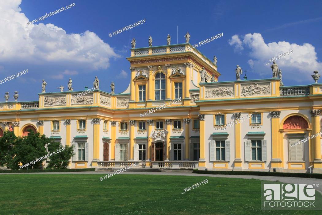 Stock Photo: Wilanow Palace, Warsaw, Poland.