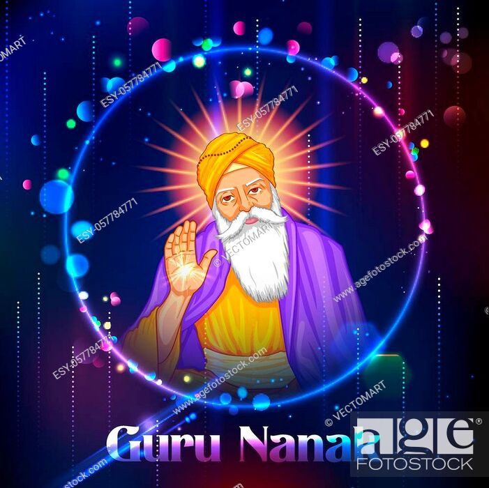 illustration of Happy Guru Nanak Jayanti festival of Sikh celebration  background, Stock Vector, Vector And Low Budget Royalty Free Image. Pic.  ESY-057784771 | agefotostock