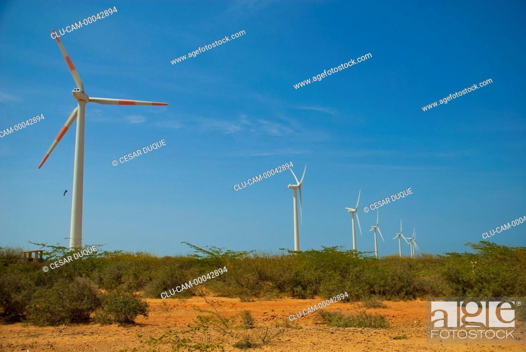 almohada Pigmalión alto Jepirachi Park Wind, Guajira Peninsula, La Guajira, Riohacha, Colombia,  Foto de Stock, Imagen Derechos Protegidos Pic. CLU-CAM-00042894 |  agefotostock