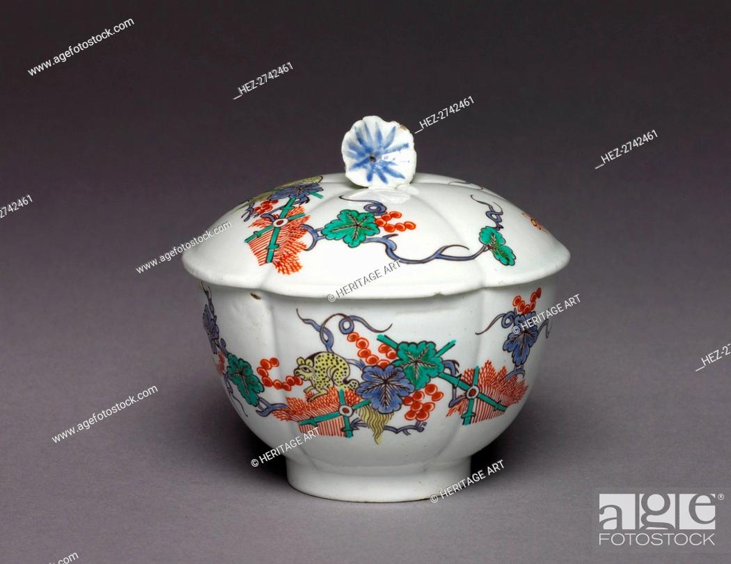 Stock Photo: Sugar Bowl, c. 1730. Creator: Chantilly Porcelain Factory (French).