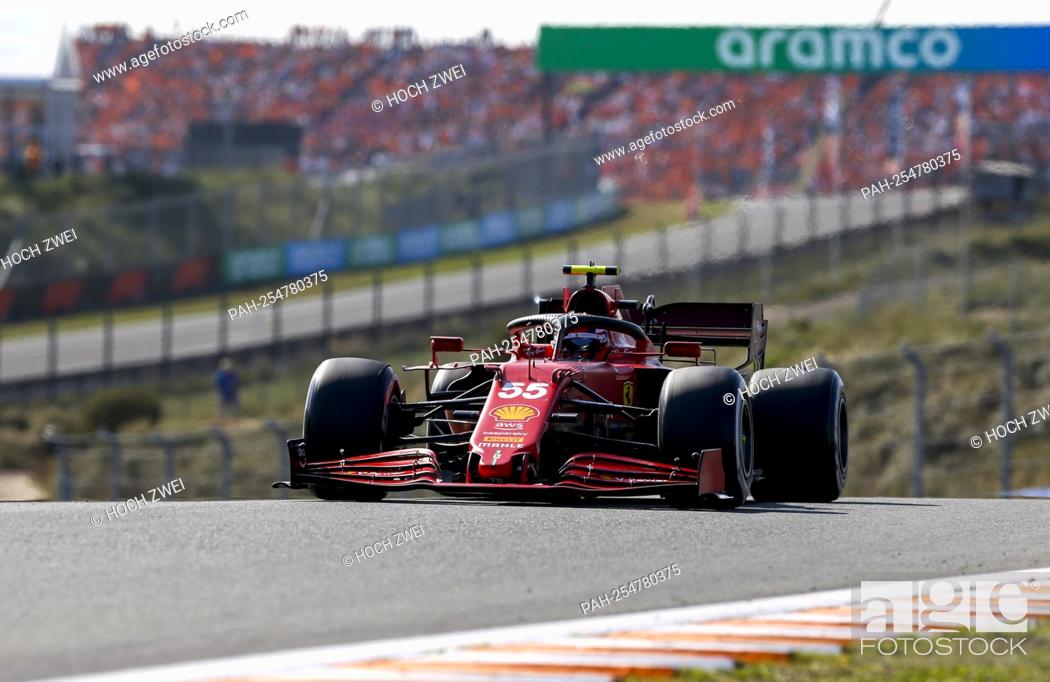 Stock Photo: # 55 Carlos Sainz (ESP, Scuderia Ferrari Mission Winnow), F1 Grand Prix of the Netherlands at Circuit Zandvoort on September 5, 2021 in Zandvoort, Netherlands.