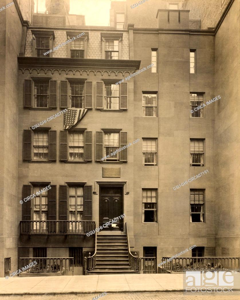 Photo de stock: Birthplace of Theodore Roosevelt, New York City, New York, USA, Gillis & Geoghecan, 1923.