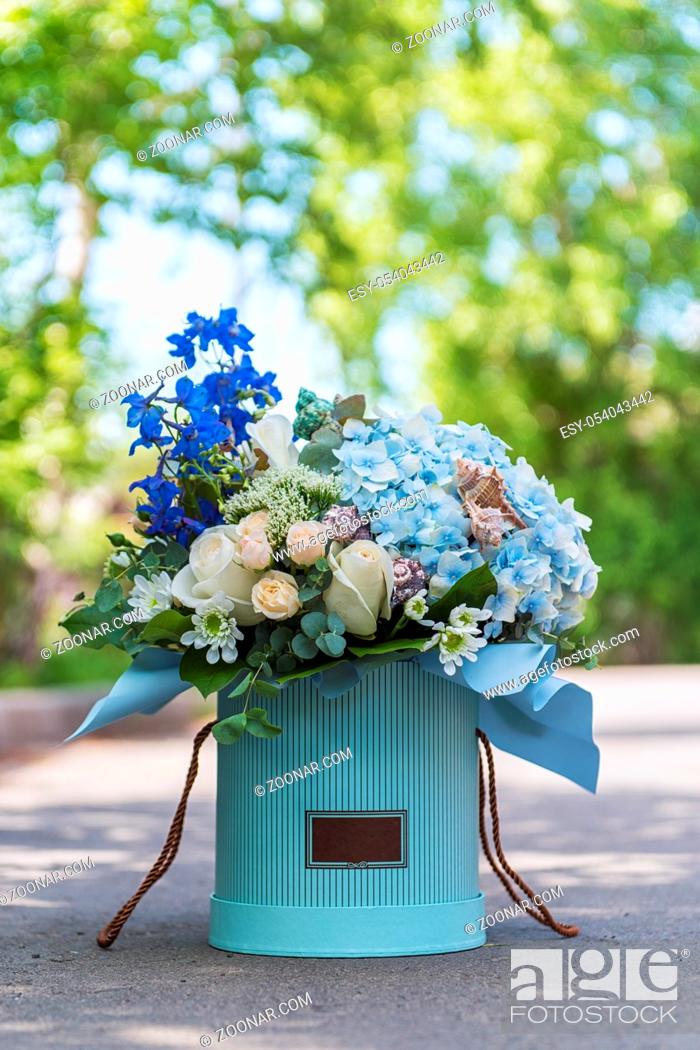 Stock Photo: Beauty bouquet of different flowers.