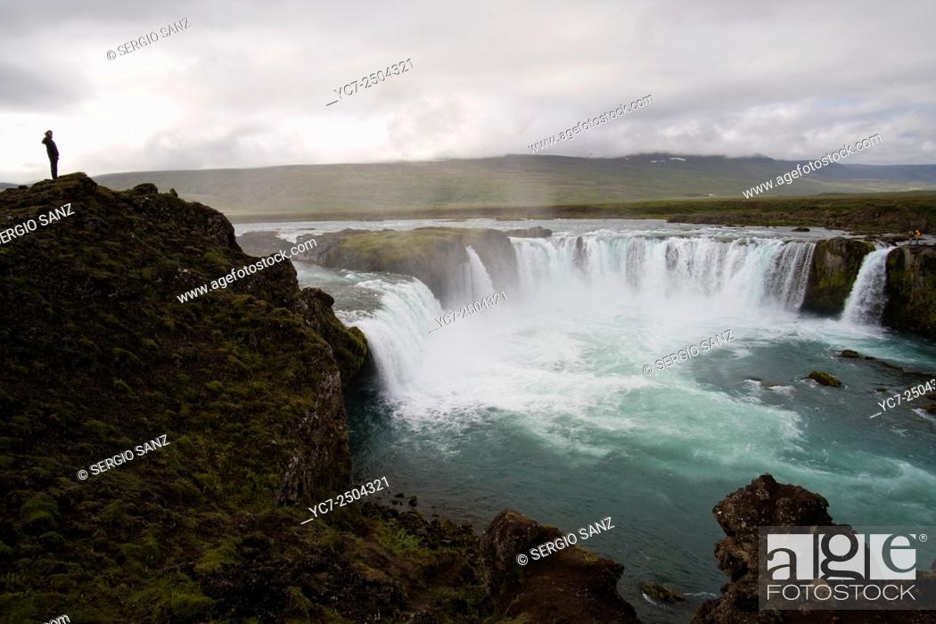 Stock Photo: Godafoss waterfall.