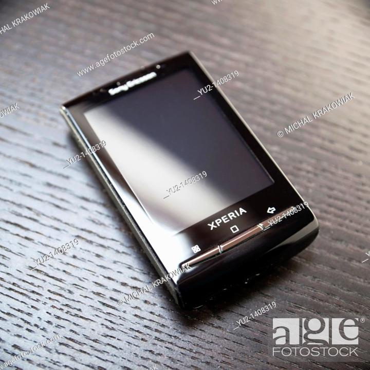 Stock Photo: Android smartphone - Sony Ericsson Xperia X10 mini.