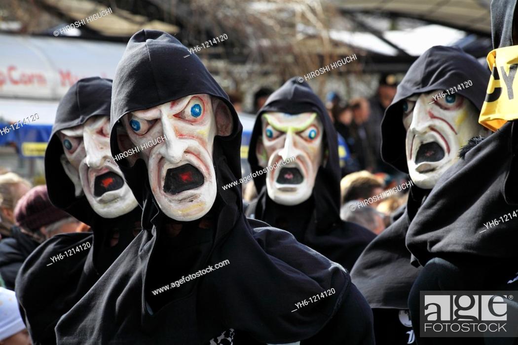 Stock Photo: Fasnacht, Basel's traditional carnival, Swtzerland.