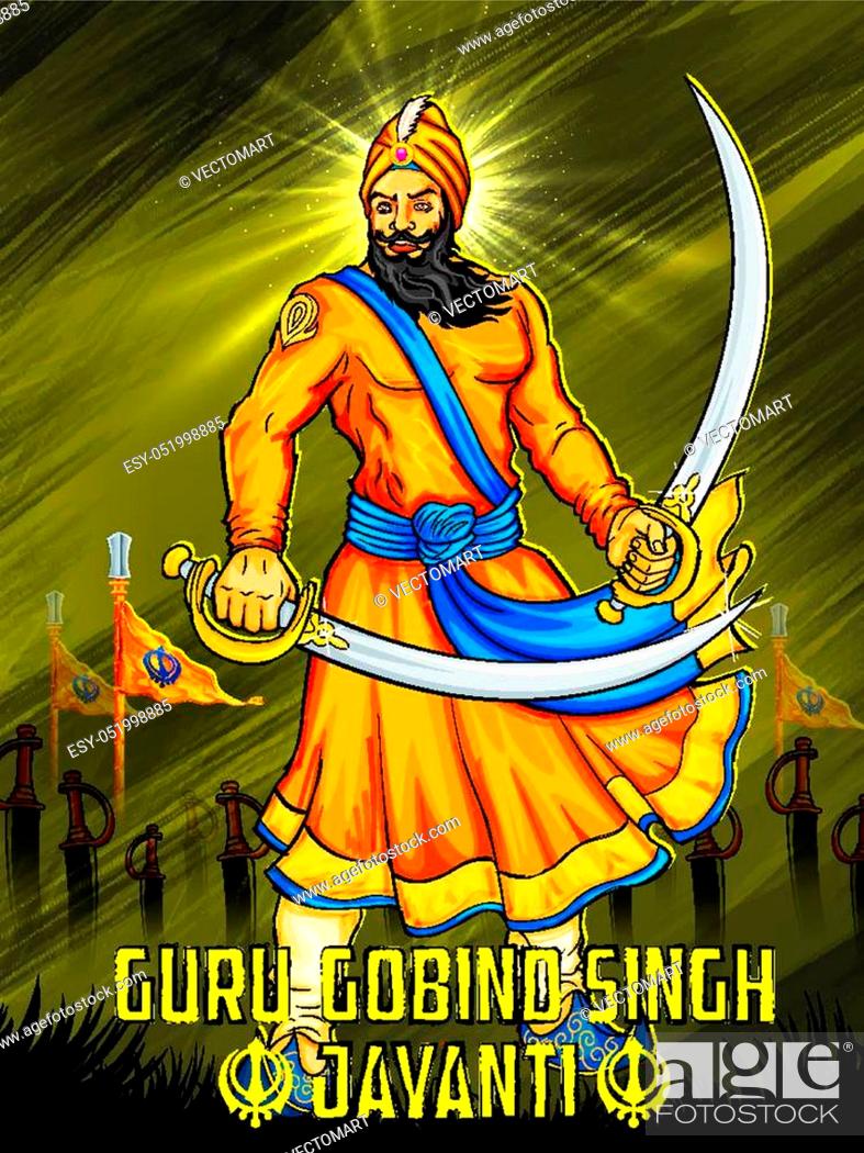illustration of Happy Guru Gobind Singh Jayanti festival for Sikh  celebration background, Stock Vector, Vector And Low Budget Royalty Free  Image. Pic. ESY-051998885 | agefotostock