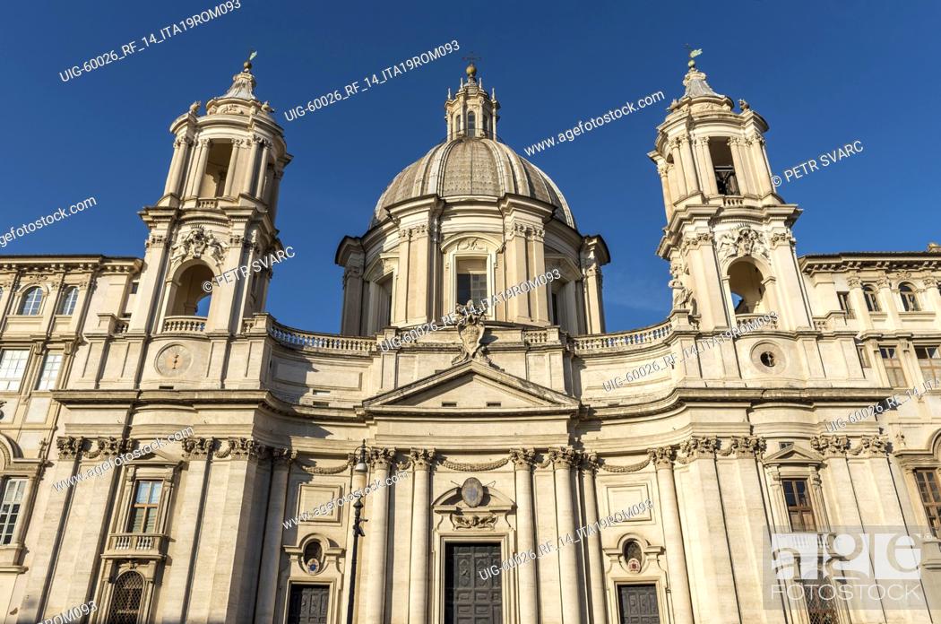 Stock Photo: Sant'Agnese in Agone Church, Piazza Navona, Rome, Italy.