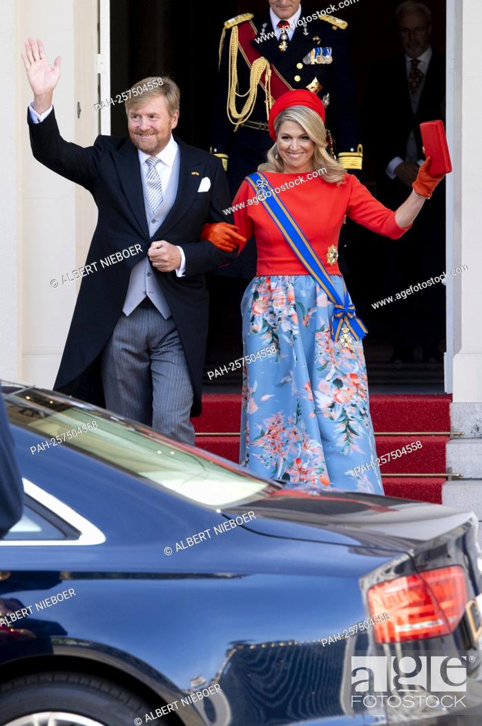 Imagen: King Willem-Alexander and Queen Maxima of The Netherlands leave at Palace Noordeinde in The Hague, on September 21, 2021.