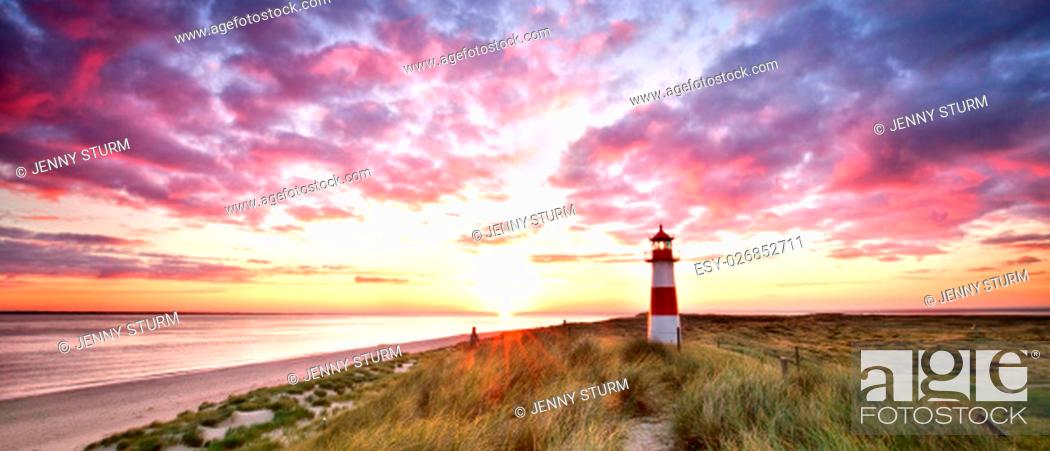 Stock Photo: Nature, Blue, Red, Holiday, Summer, Water, Light, Germany, Sea, Bright, Scenic, Sun, Relaxation, Cloud, Country, Beach, Ocean, Sunny, Coast, Island, German, Summer Vacation, Vacation, Morning, Sand, Resting, Journey, Trip, Alone, Shine