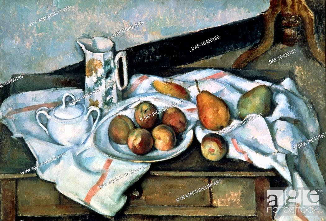 Paul Cezanne — Fine Art Print "Still Life with Milk Jug and Fruit" c.1900 
