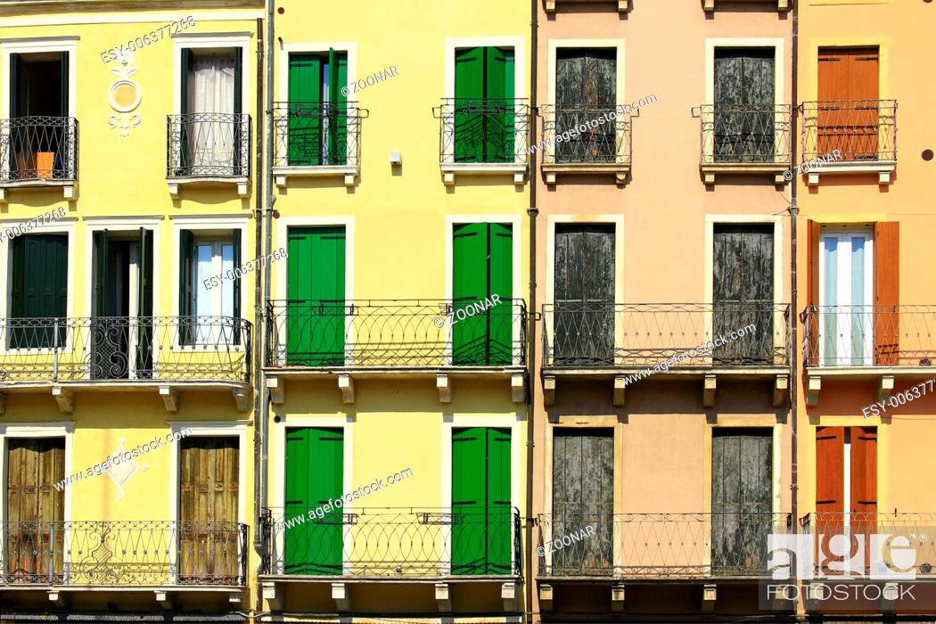 Stock Photo: Typical Italian facades.