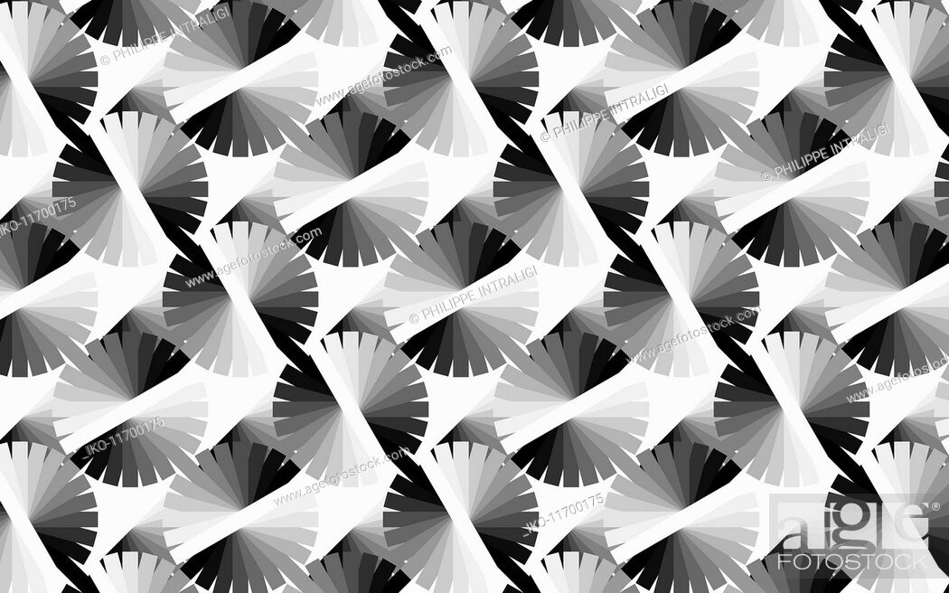 Imagen: Abstract monochrome colour wheel pattern.