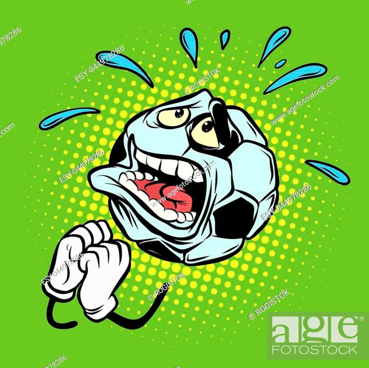 Fan praying. Football soccer ball. Funny character emoticon sticker, Stock  Vector, Vector And Low Budget Royalty Free Image. Pic. ESY-044978286 |  agefotostock