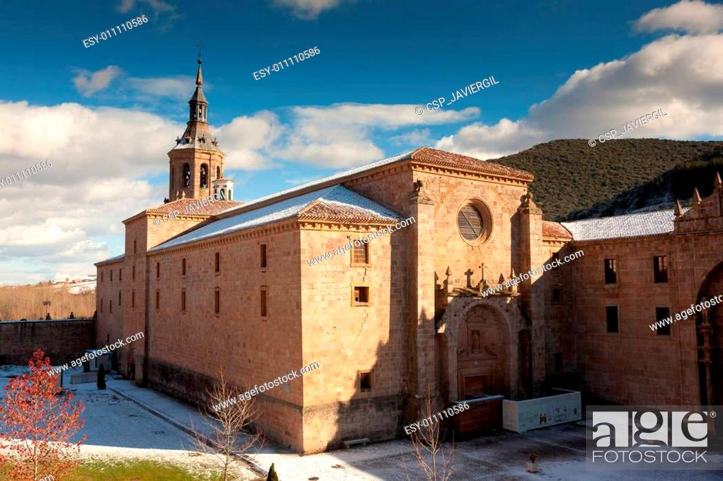 Stock Photo: Monastery of Yuso, San Millan de la Cogolla, La Rioja, Spain.