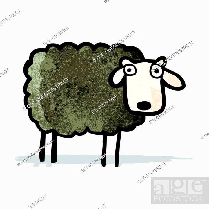 cartoon black sheep, Stock Vector, Vector And Low Budget Royalty Free  Image. Pic. ESY-019793306 | agefotostock