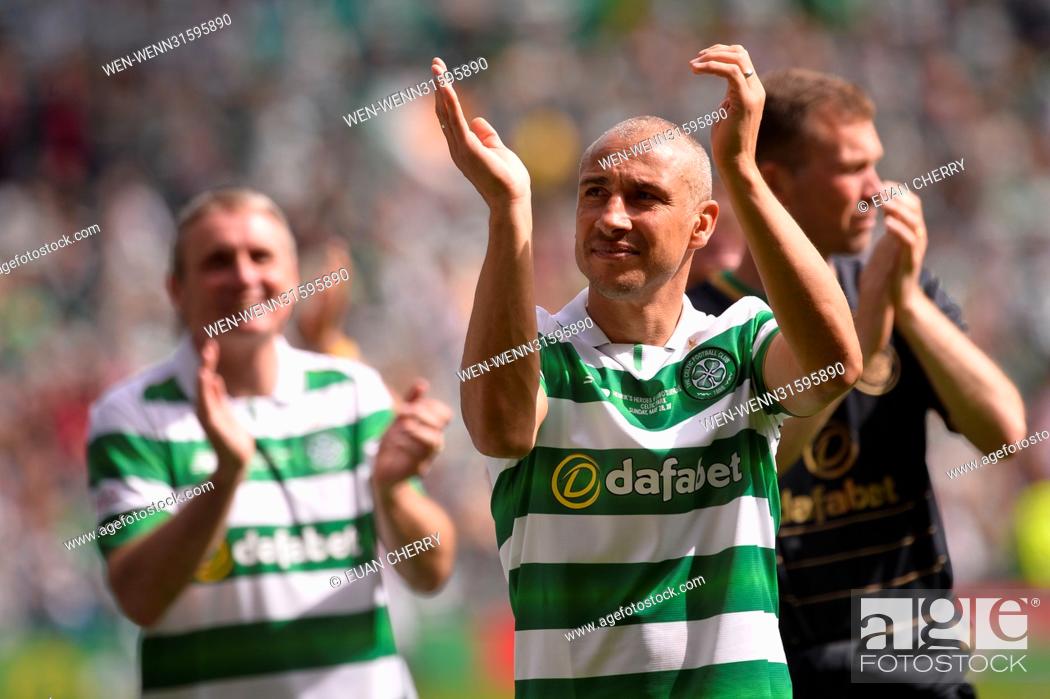 Stock Photo: A charity match is held at Celtic Park between Henrik's Heros vs Lubo's Legends. Featuring: Henrik Larsson Where: Glasgow.
