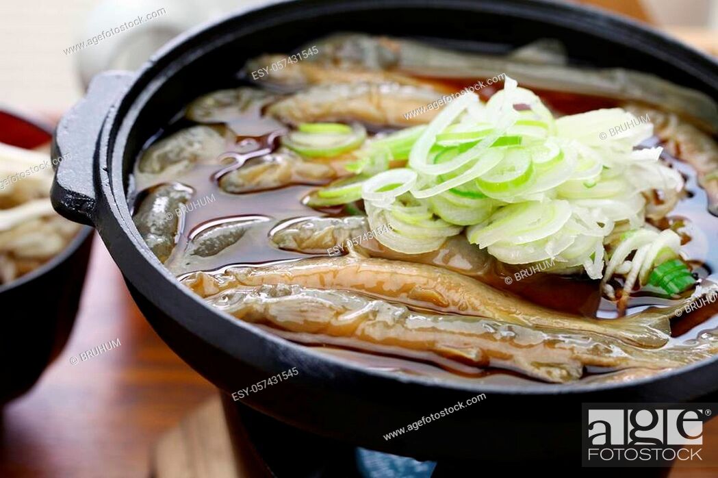 Stock Photo: Dojo nabe, dojo loach hot pot, japanese traditional food.