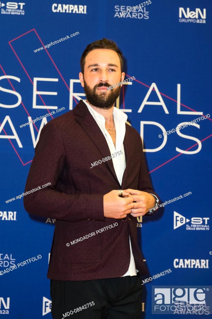 Stock Photo: Red Carpet of the third edition of FeST - The Festival of TV Series, the first Italian festival entirely dedicated to television seriality at the time of.