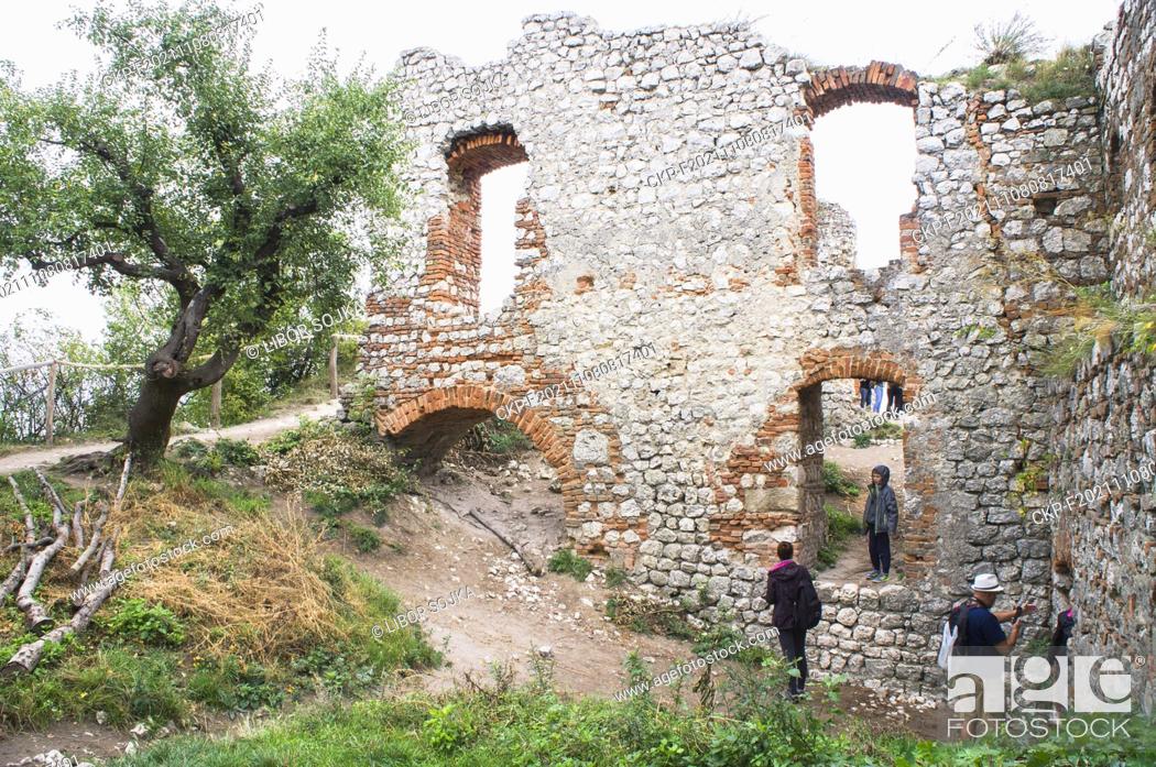 Stock Photo: The Devicky Castle ruin in Palava Landscape Protected Area, South Moravian Region, Czech Republic, on September 18, 2021. (CTK Photo/Libor Sojka).