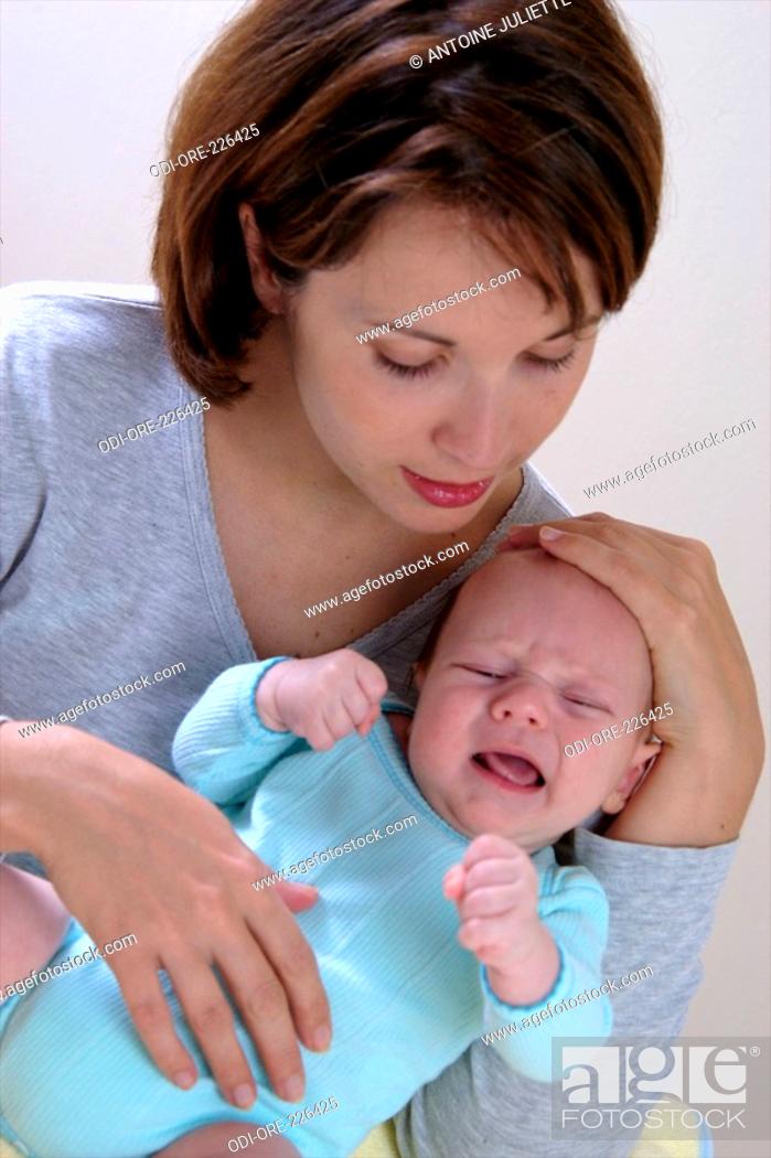 Stock Photo: Woman baby fever.