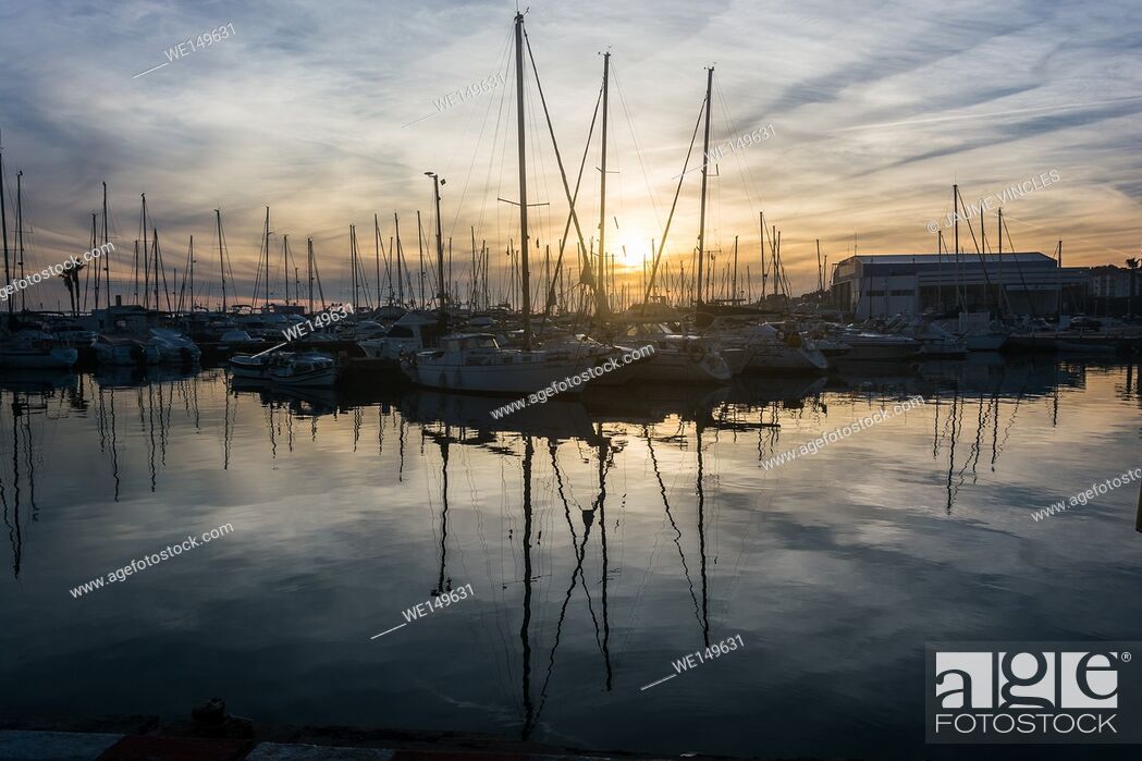 Stock Photo: Port Balis, marina in the heart of the coast of Barcelona.