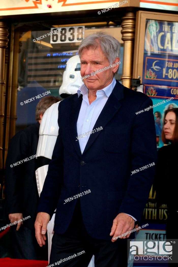 Stock Photo: Mark Hamill's star ceremony on the Hollywood Walk of Fame on March 8, 2018 in Los Angeles, CA Featuring: Harrison Ford Where: Los Angeles, California.