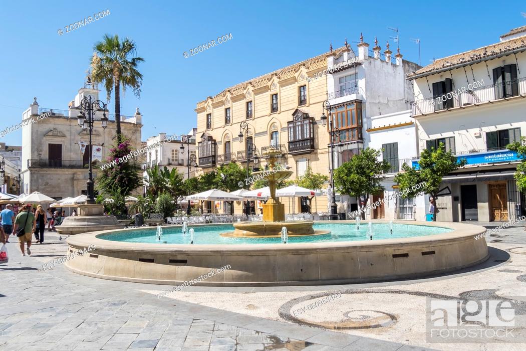 Stock Photo: Cabildo Square of Sanlucar de Barrameda, Cadiz, Spain.