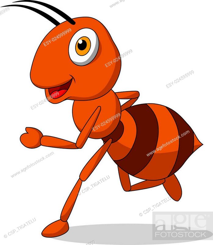 Cute ant cartoon running, Stock Vector, Vector And Low Budget Royalty Free  Image. Pic. ESY-024595999 | agefotostock