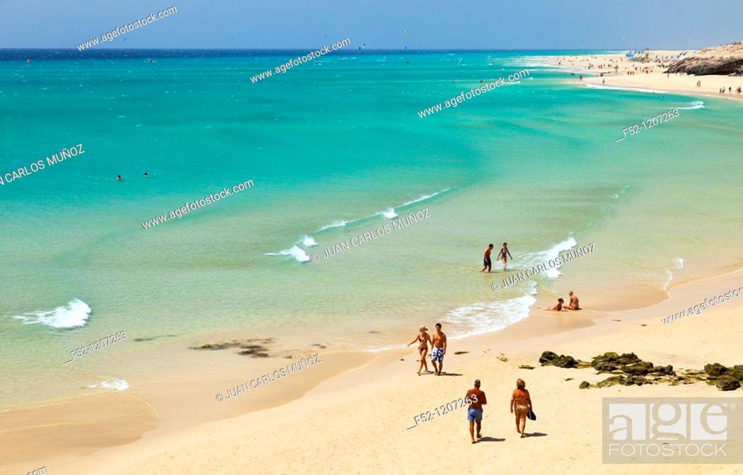 Playa Esmeralda Jandia peninsula, Fuerteventura, Las Palmas, Canary Islands, Spain, Stock Photo, Picture And Rights Managed Image. Pic. | agefotostock