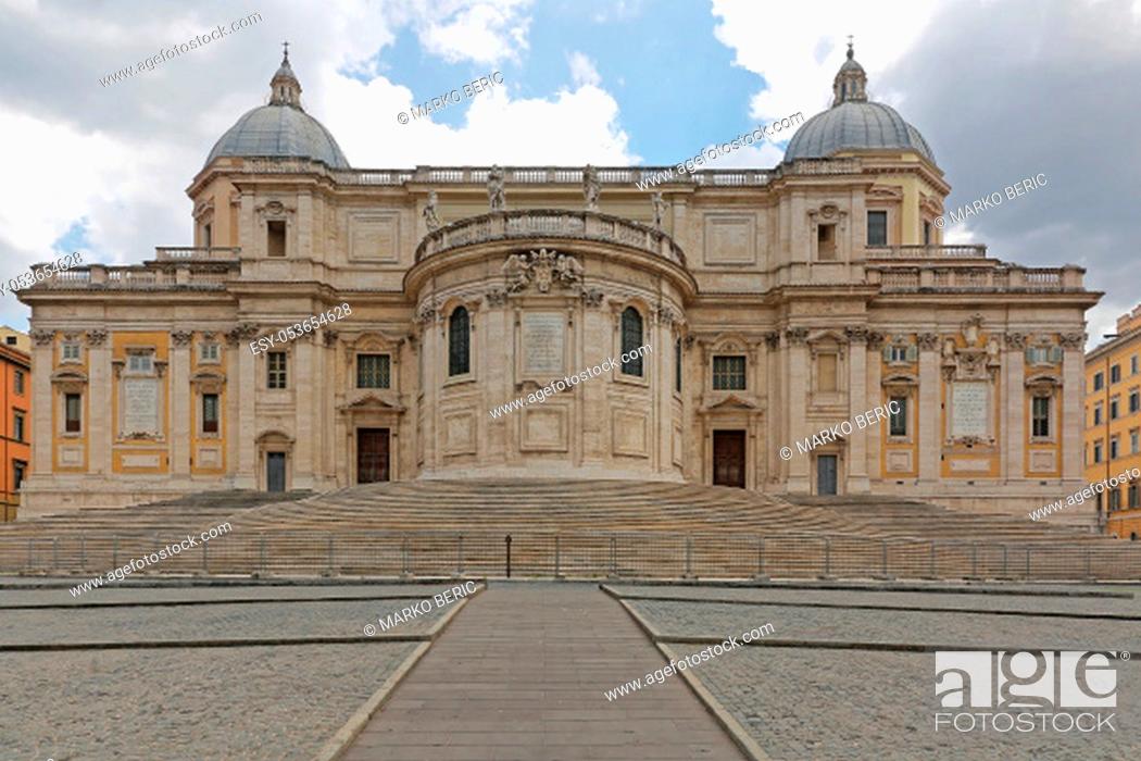 Stock Photo: Papal Basilica di Santa Maria Maggiore in Rome Italy.