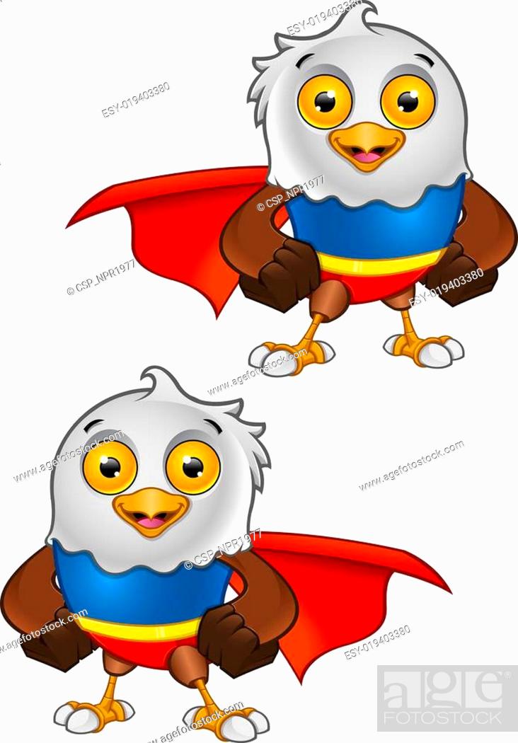 Super Bald Eagle Character - 1, Stock Vector, Vector And Low Budget Royalty  Free Image. Pic. ESY-019403380 | agefotostock