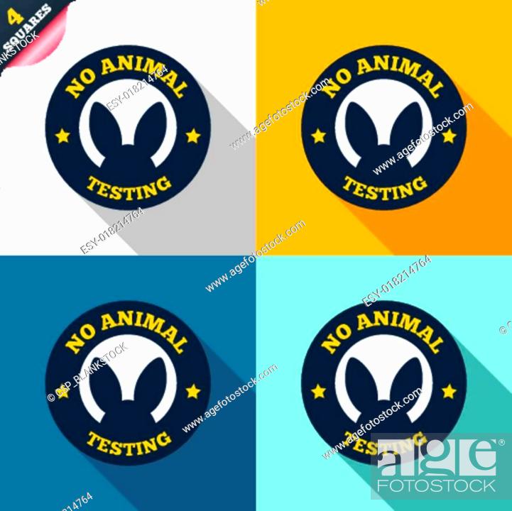 No animals testing sign icon. Not tested symbol, Stock Vector, Vector And  Low Budget Royalty Free Image. Pic. ESY-018214764 | agefotostock
