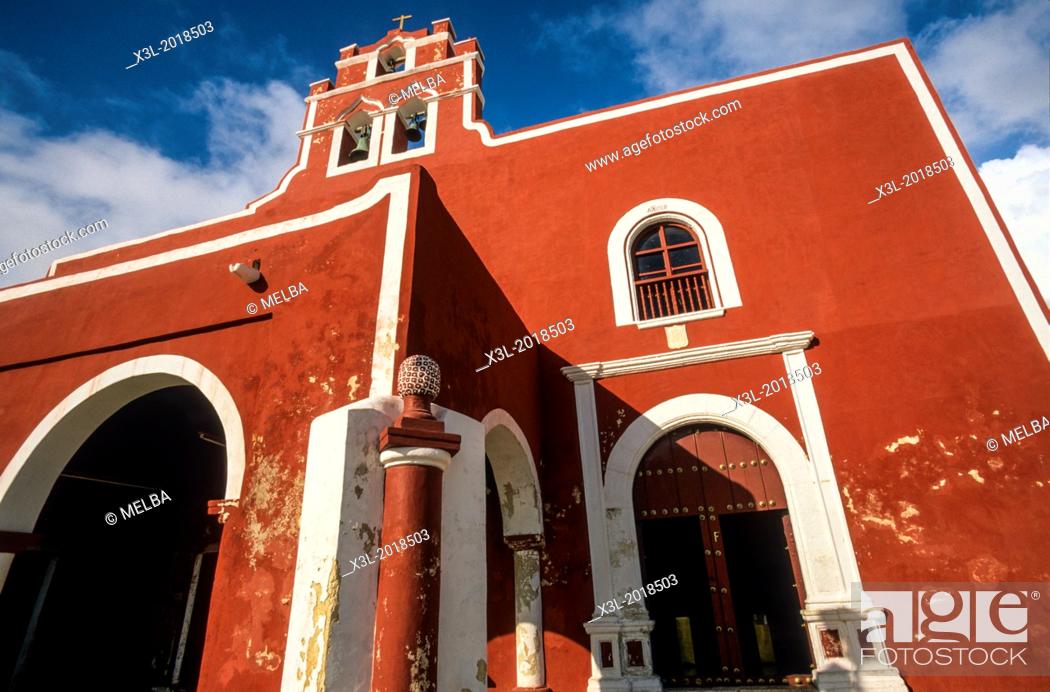 Stock Photo: Iglesia de San Francisco, San francisco church.Campeche.Mexico.
