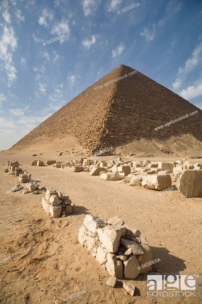 Stock Photo: Pyramid in the desert.