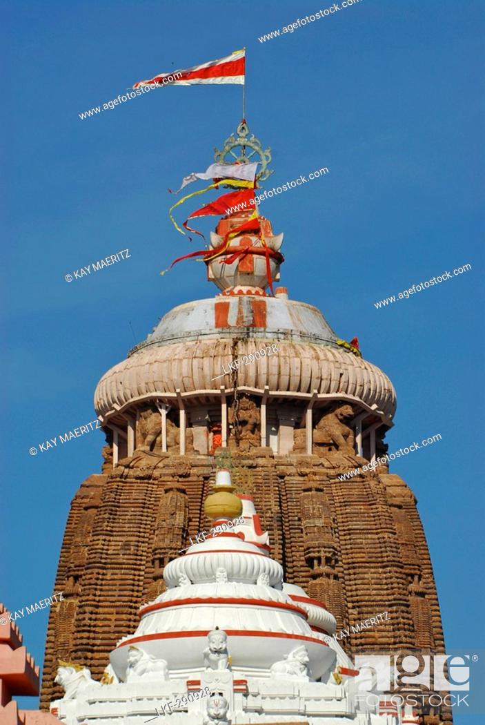 Tower of the Jagannath Temple in the sunlight, Puri, Orissa, India, Asia,  Stock Photo, Picture And Rights Managed Image. Pic. LKF-290928 |  agefotostock