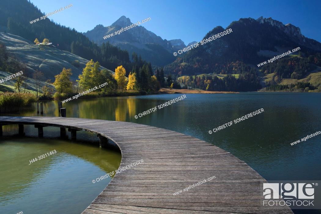 Stock Photo: Herbststimmung am Schwarzsee FR.