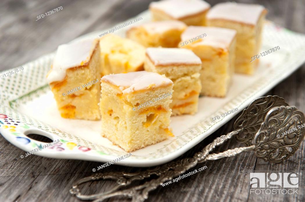 Stock Photo: Apricot cake (lunch).