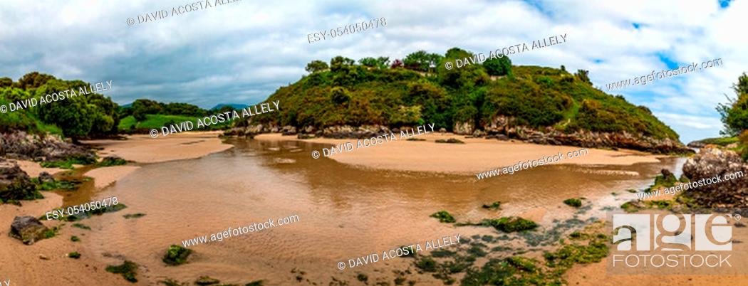 Stock Photo: Beach of Poo near to Llanes village, Asturias, Spain.
