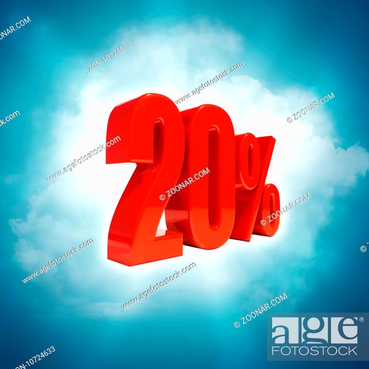 Stock Photo: Percent Discount Sign, Sale Up to 20% , 20% Sale, Special Offer, Money Smarts Sticker, Save On 20% Icon, 20% Off Tag, Budget-Friendly, Cost-Cutting Tricks.