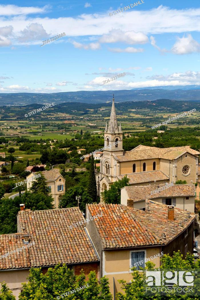 Stock Photo: The Church in Bonnieux, Provence, France.
