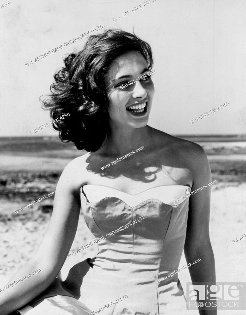 Stock Photo: Anna Maria Sandri will be seen soon as a Bedouin chief's daughter in The Black Tent. November 1, 1955. (Photo by J. Arthur Bank Organisation Ltd.).