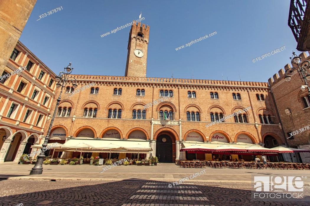 Stock Photo: TREVISO, ITALY: Piazza dei Signori in Treviso in Italy.